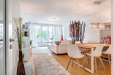 Isarvorstadt: Modern 3-room apartment - quiet central location - vacant