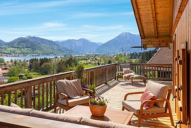 Country mansion with phantastic panoramic view of Tegernsee