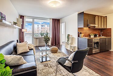 Bogenhausen-Denning: 2-room apartment with ideal layout