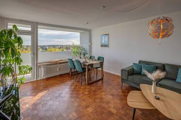 Apartment with panoramic view in the Parkstadt Solln