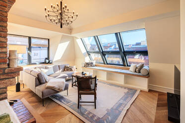 Stunning atttic apartment in Art Nouveau building